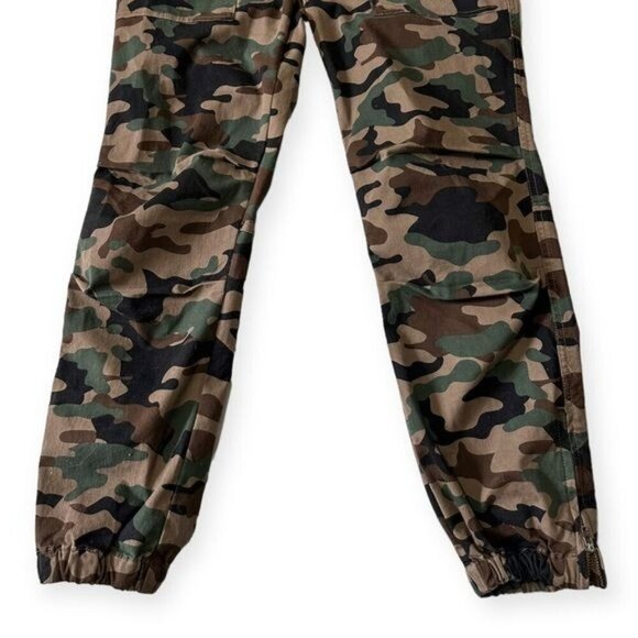 Nili Lotan Cropped French Military Pant In Coyote Brown Camo,  Size 6, Ankle Zip - Picture 9 of 14